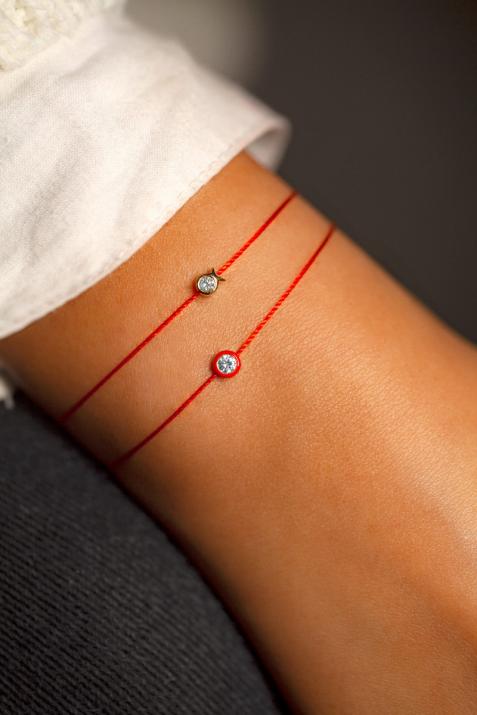 Bracelet Poisson sur fil avec diamant 0.05ct or jaune - Redline - 0++