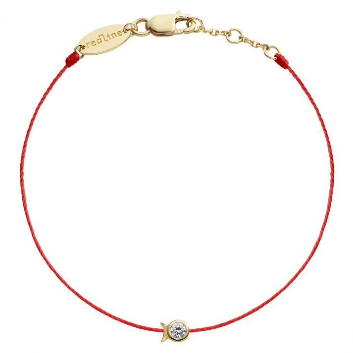 Bracelet Poisson sur fil avec diamant 0.05ct or jaune - Redline - 0++