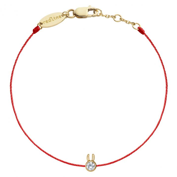 Bracelet Lapin sur fil avec diamant 0.05ct or jaune - Redline - 0++