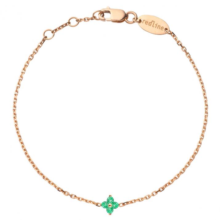 Bracelet Chaîne Shiny Saphir Or Rose - Redline - 0++