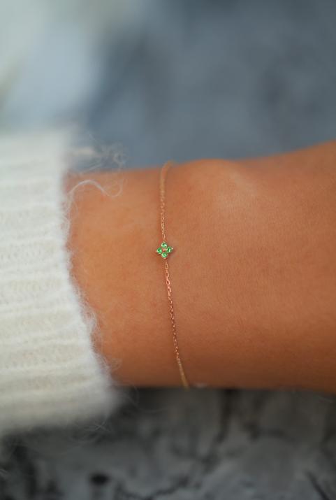 Bracelet Chaîne Shiny Saphir Or Rose - Redline - 0++