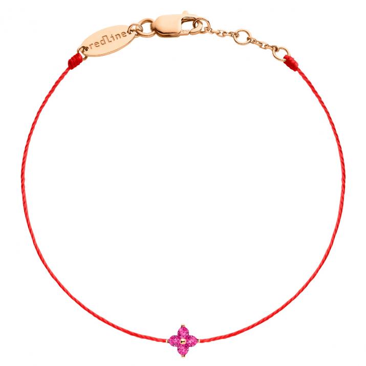 Bracelet Fil Shiny Rubis  Or Rose - Redline - 0++