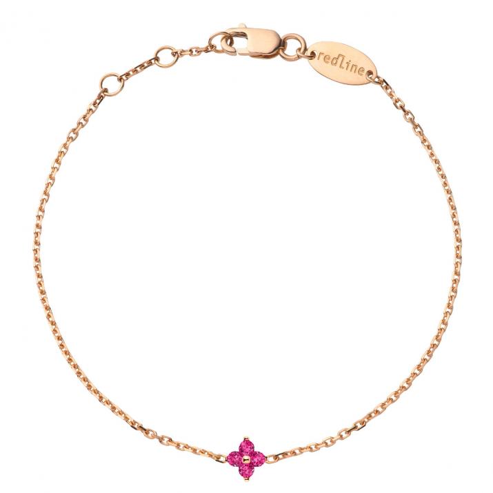 Bracelet Shiny Rubis Chaine Or Rose - Redline - 0++