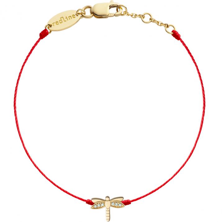 Libellule Bracelet Fil Or Jaune - Redline - 0++