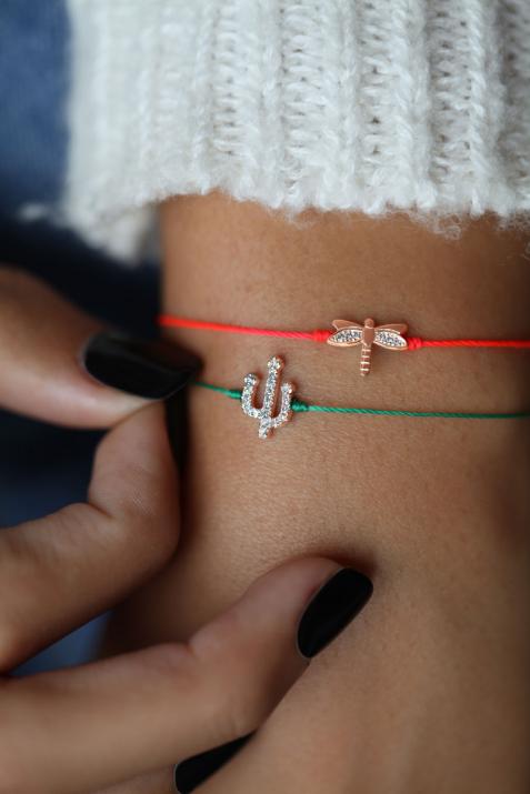 Libellule Bracelet Fil Or Rose - Redline - 0++