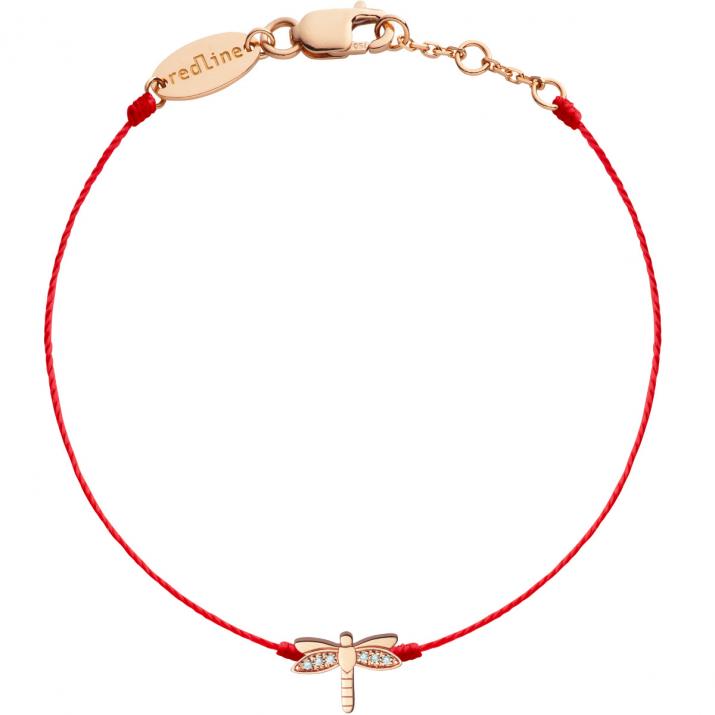 Libellule Bracelet Fil Or Rose - Redline - 0++
