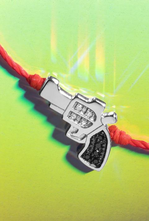 Bracelet Bang Bang Homme Fil Or Blanc - Redline - 0++