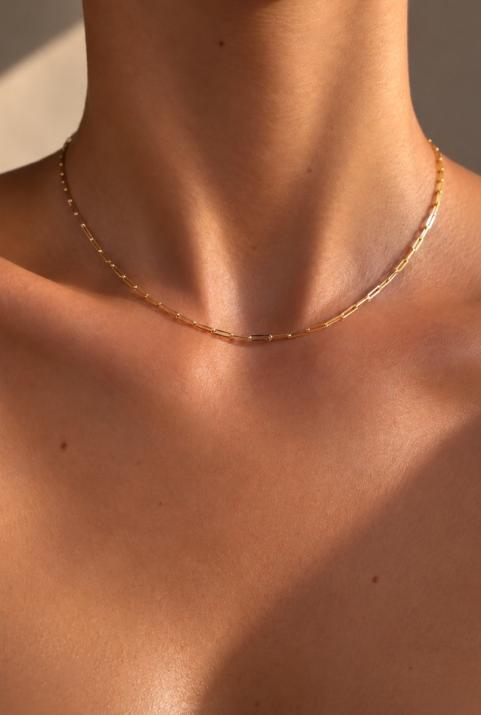 Collier chaîne My Way en or jaune - Redline - 0++
