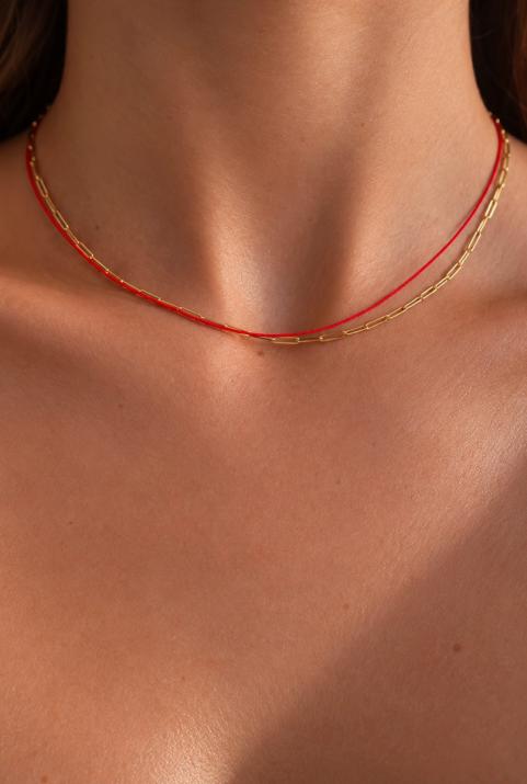 Collier My Way duo or jaune - Redline - 0++