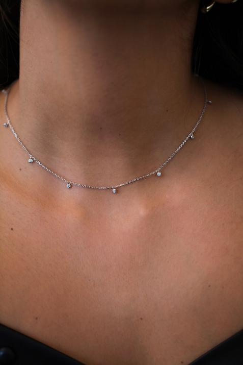 Collier femme Skylight Or blanc - Redline - 0++