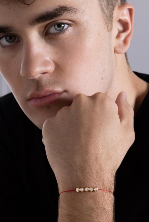 Bracelet Fil Homme River 5 Pure Or Rose - Redline - 0++