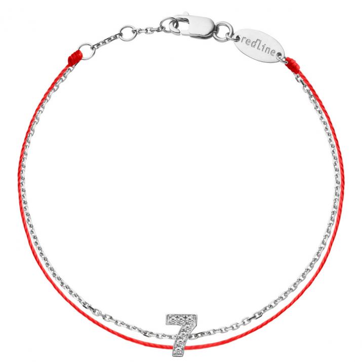 Bracelet My Number Diamants Duo Fil Or Blanc - Redline - 0++