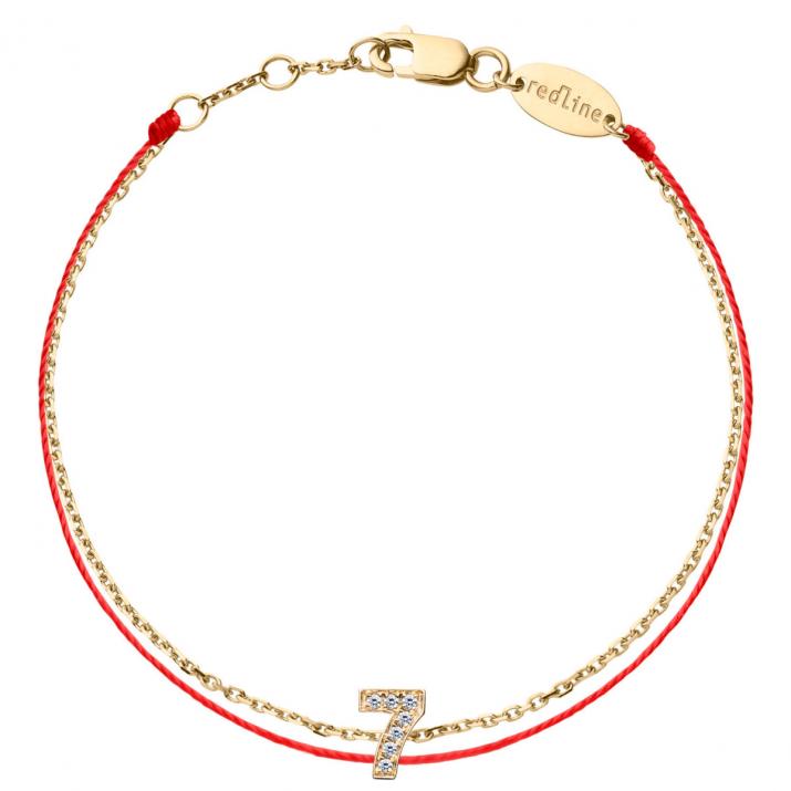 Bracelet My Number Diamants Duo Fil Or Jaune - Redline - 0++