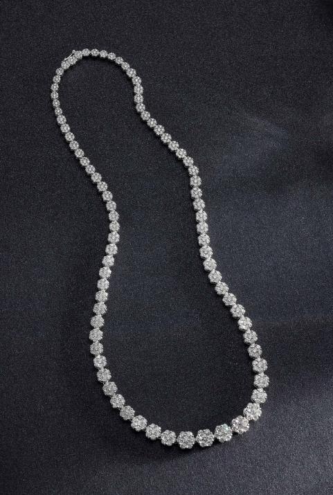 Collier Illusion River Or Blanc - Redline - 0++