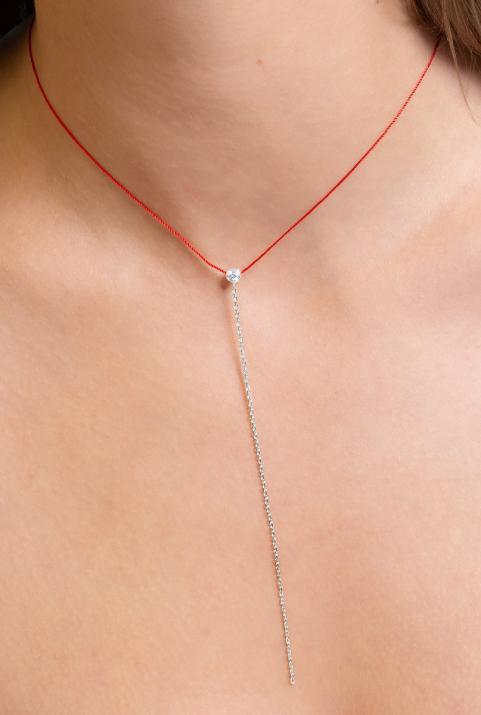 Collier Pure Seduction fil Or Blanc - Redline - 0++