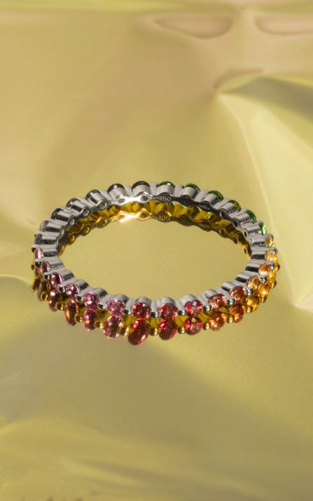 Bague Aurelange Rainbow Or Blanc - Redline - 0++