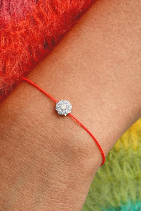 Bracelet Sunny Fil Or Blanc - Redline - 0++