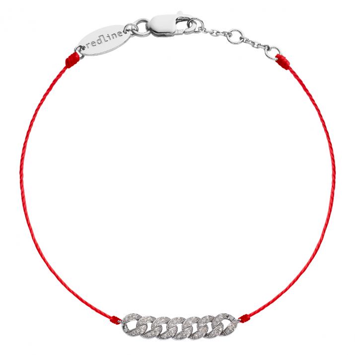 Bracelet Fil Links Or Blanc - Redline - 0++