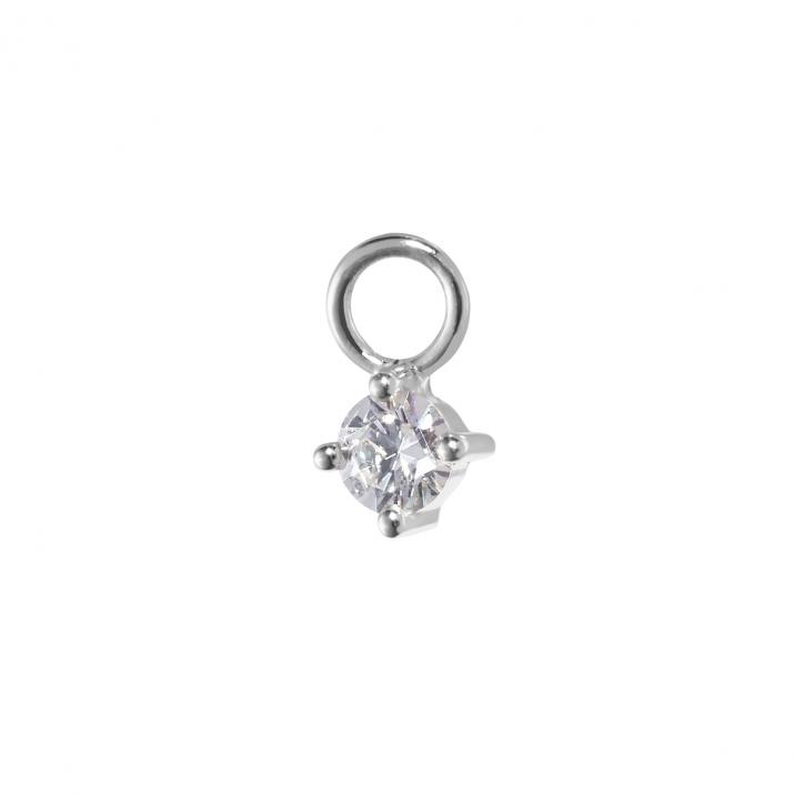 Pampille Solitaire Charm Or Blanc - Redline