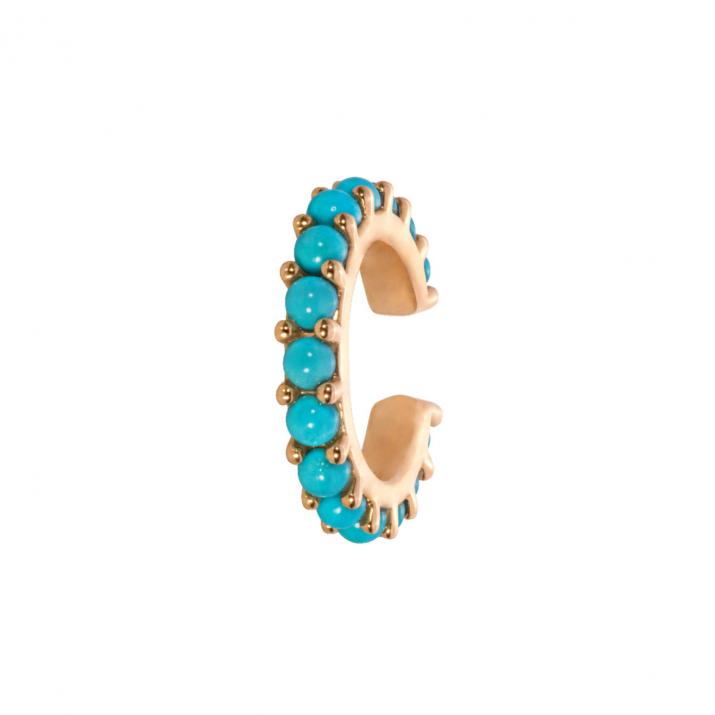 Boucle d'oreille Ear Cuff Si Joli Turquoise Or Jaune - Redline - 0++