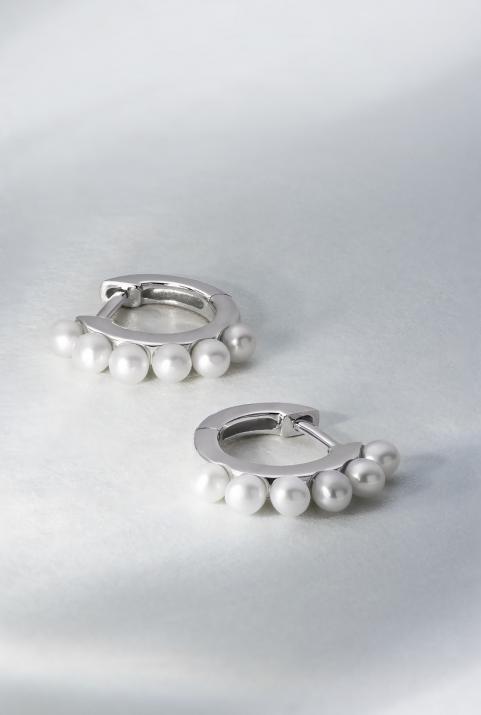 Boucle d'oreille Si Joli Mini Creole Queen Or Blanc - Redline - 0++