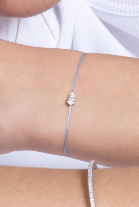 Bracelet Fil Abby Or Blanc - Redline - 0++