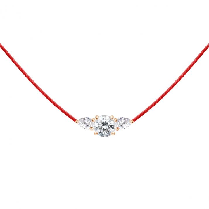 Collier Fil So Abby Or Rose - Redline