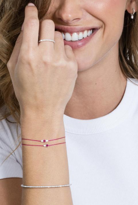 Bracelet Fil So Abby Rubis Or Jaune - Redline - 0++