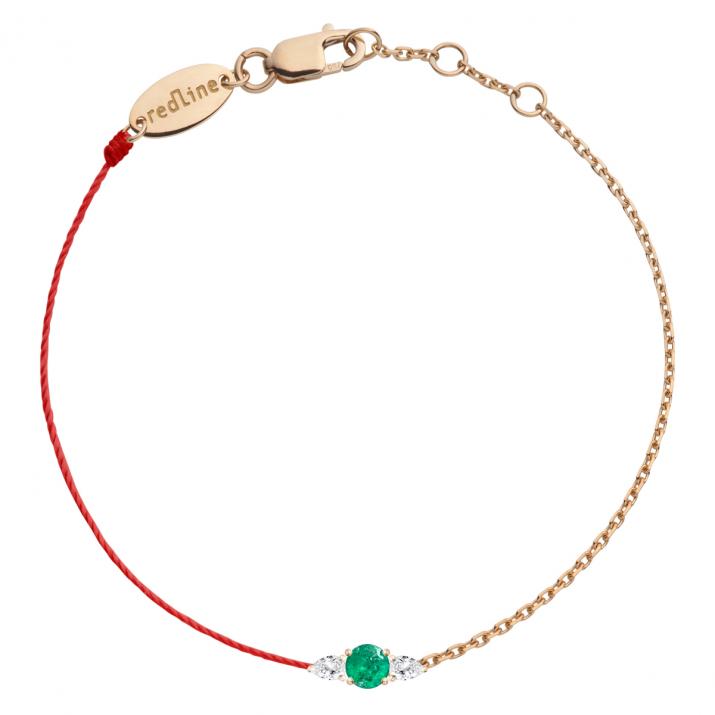 Bracelet Double So Abby Emeraude Or Rose - Redline