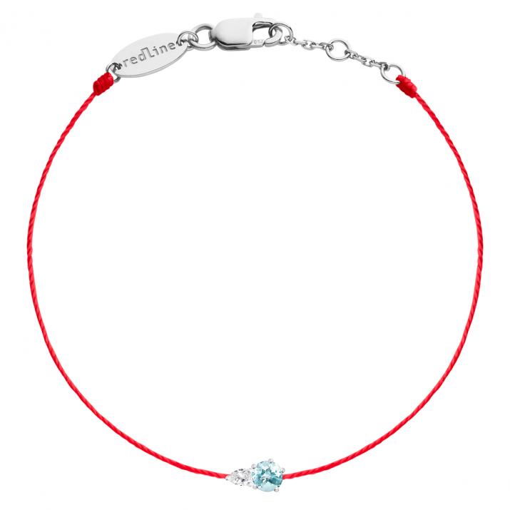 Bracelet Fil Abby Topaze  Or Blanc - Redline - 0++