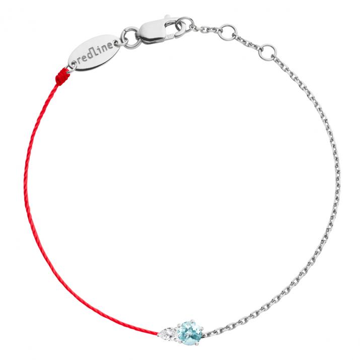 Bracelet Double Abby topaze Or Blanc - Redline