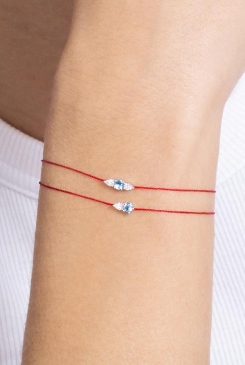 Bracelet Fil So Abby Topaze  Or Blanc - Redline - 0++