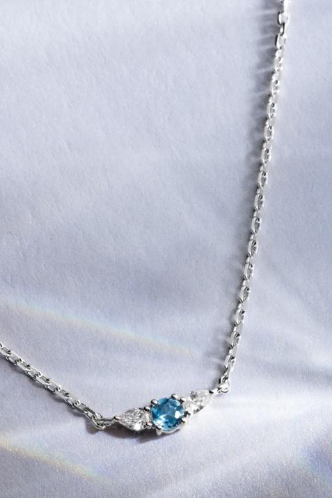 Collier Chaîne So Abby Topaze Or Blanc - Redline - 0++