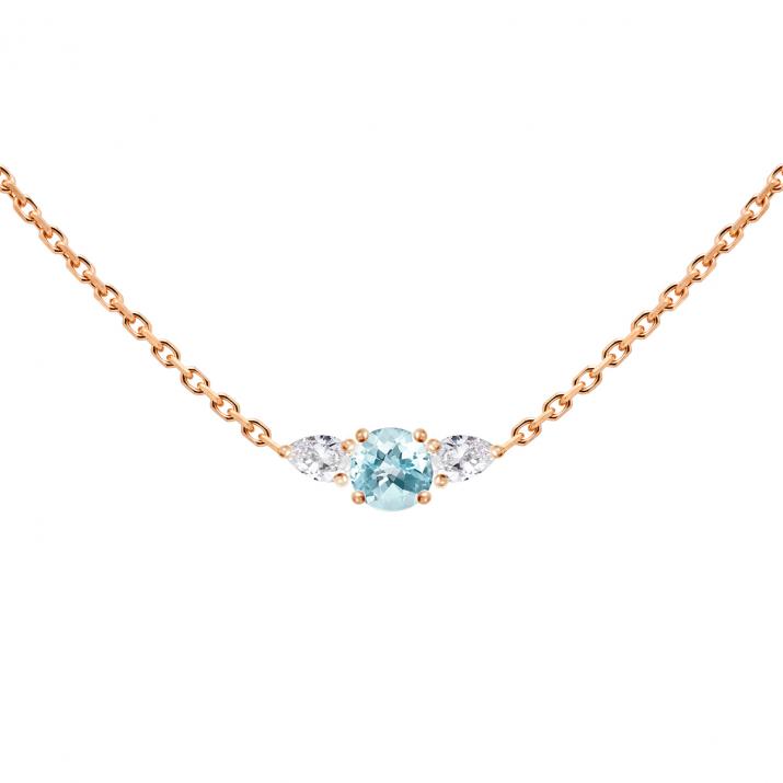 Collier Chaîne So Abby Topaze Or Rose - Redline - 0++