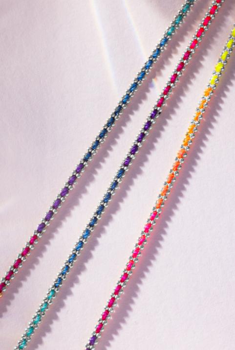 Bracelet chaîne Aurore Rainbow Or Blanc - Redline - 0++