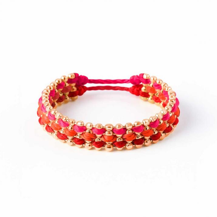 Bague Fil Aurore Australe Or Rose - Redline