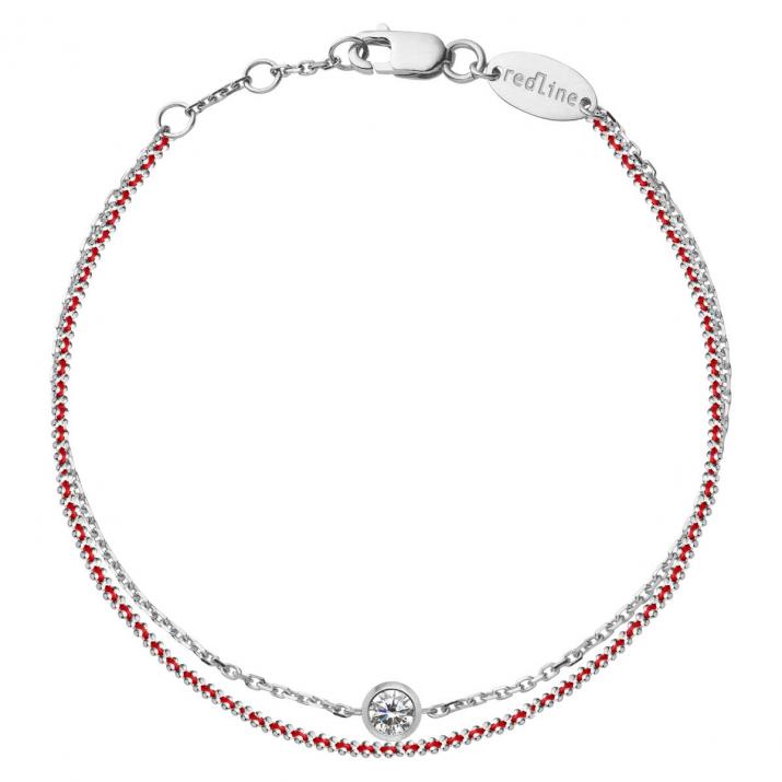 Bracelet chaîne Aurore Celeste Or Blanc - Redline - 0++