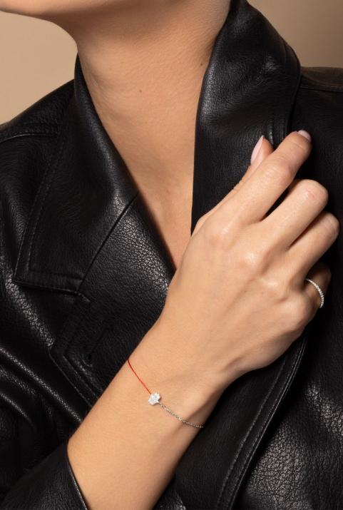 Bracelet Double Manita Or Blanc - Redline - 0++