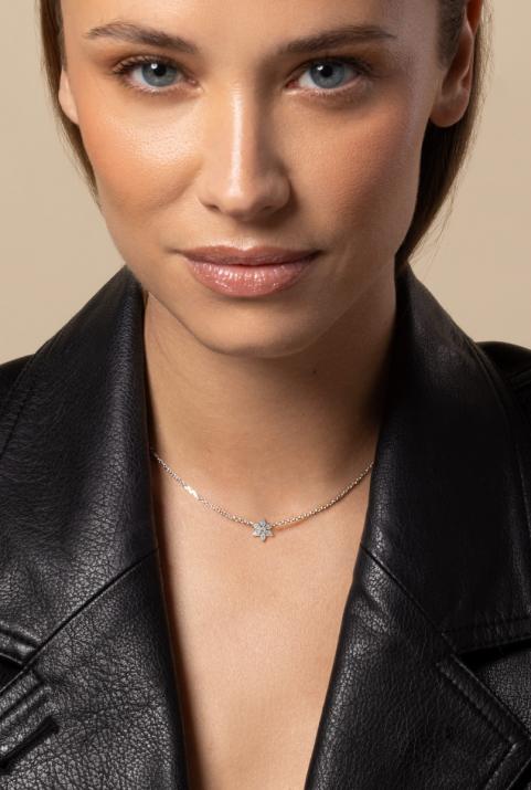 Collier Chaîne Odélia Or Blanc - Redline - 0++