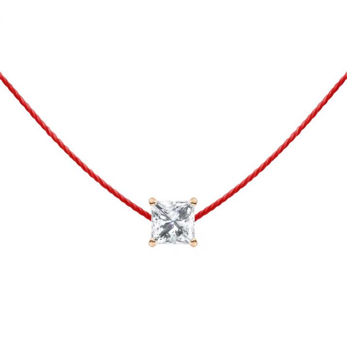 Collier Fil So Princesse Or Rose - Redline