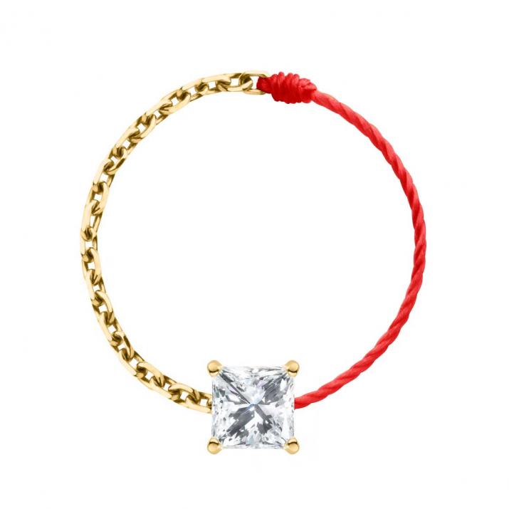 Bague Fil et Chaîne So Princesse Or Jaune - Redline