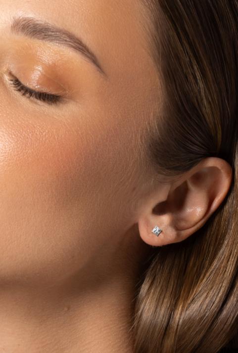 Boucle d'oreille So Princesse Or Blanc - Redline - 0++