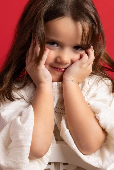 Bracelet chaîne Bébé Mini Horse Or Blanc - Redline - 0++