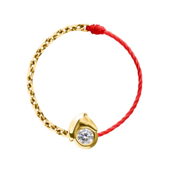 Bague Fil et Chaîne Mini Horse Or Jaune - Redline