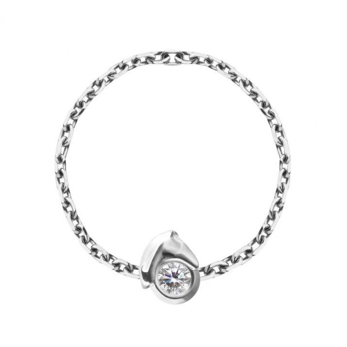 Bague Fil Mini Horse Or Blanc - Redline