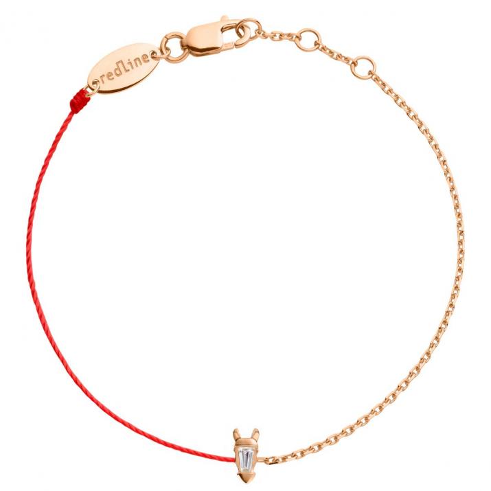 Bracelet Double Lucky Horse Or Rose - Redline - 0++