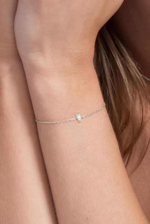 Bracelet chaîne Lucky Horse Or Blanc - Redline - 0++