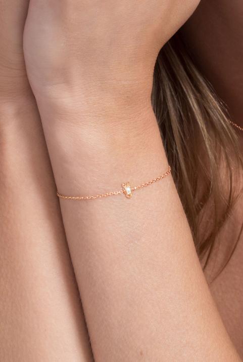 Bracelet chaîne Lucky Horse Or Rose - Redline - 0++