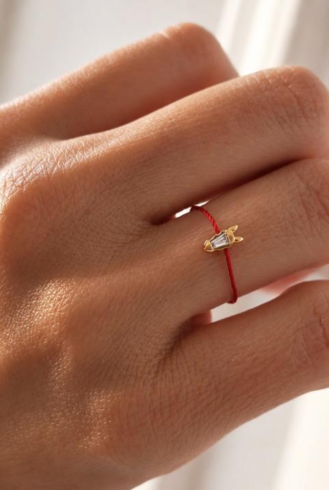 Bague Fil Lucky Horse Or Jaune - Redline - 0++
