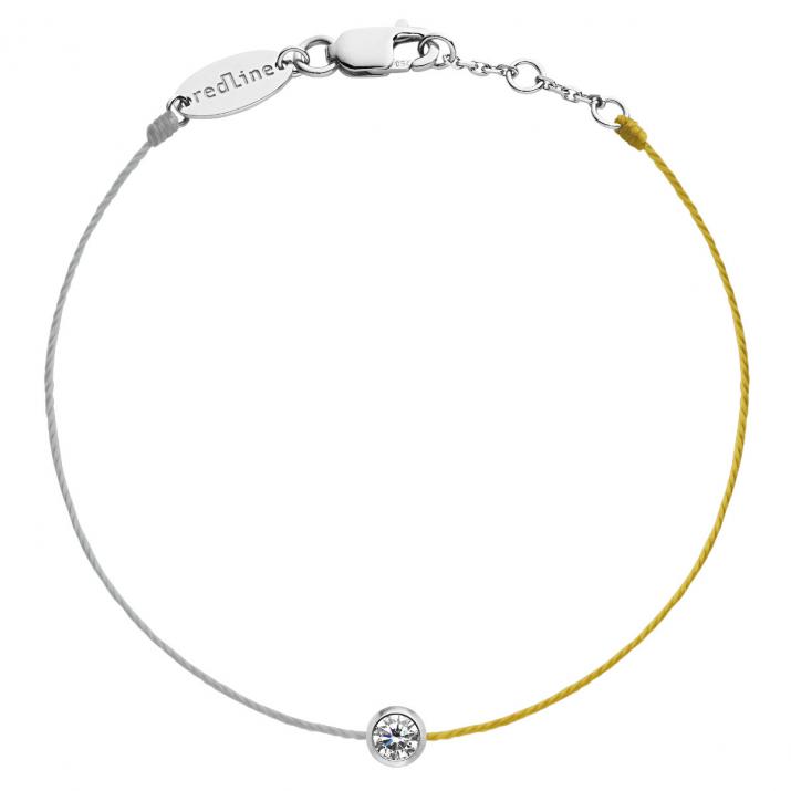 Bracelet Fil Pure bicolor Or Blanc - Redline - 0++